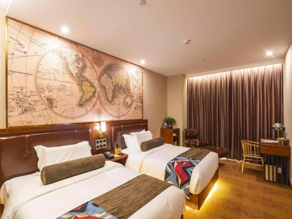 Bed in James Joyce Coffetel Tianjing First Central Hospital Nankai University