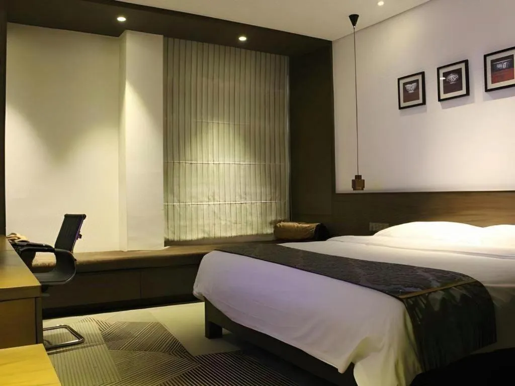 Bed in Jinjiang Inn Style Fuzhou Railway Station North Plaza