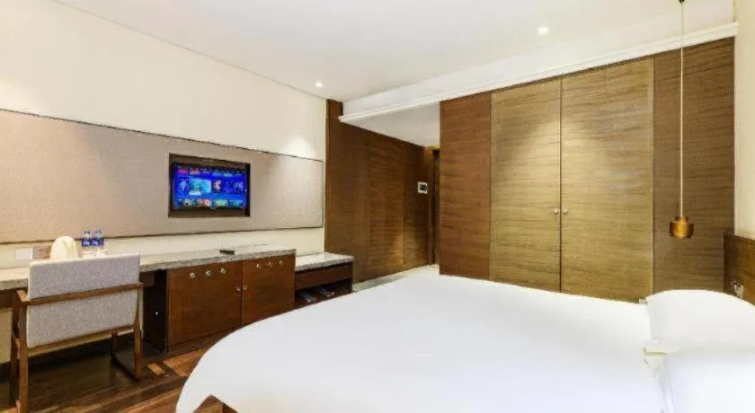 Bed in Jinjiang Inn Style Fuzhou Railway Station North Plaza