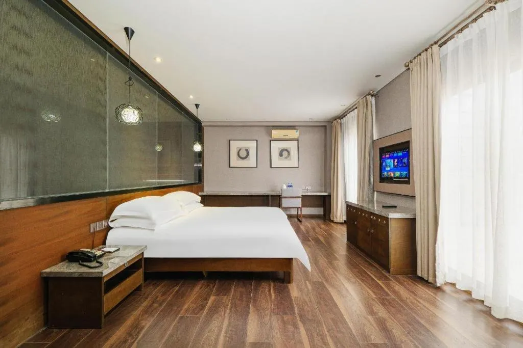 Bed in Jinjiang Inn Style Fuzhou Railway Station North Plaza