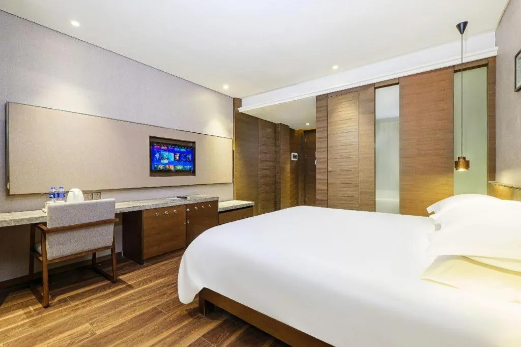 Bed in Jinjiang Inn Style Fuzhou Railway Station North Plaza