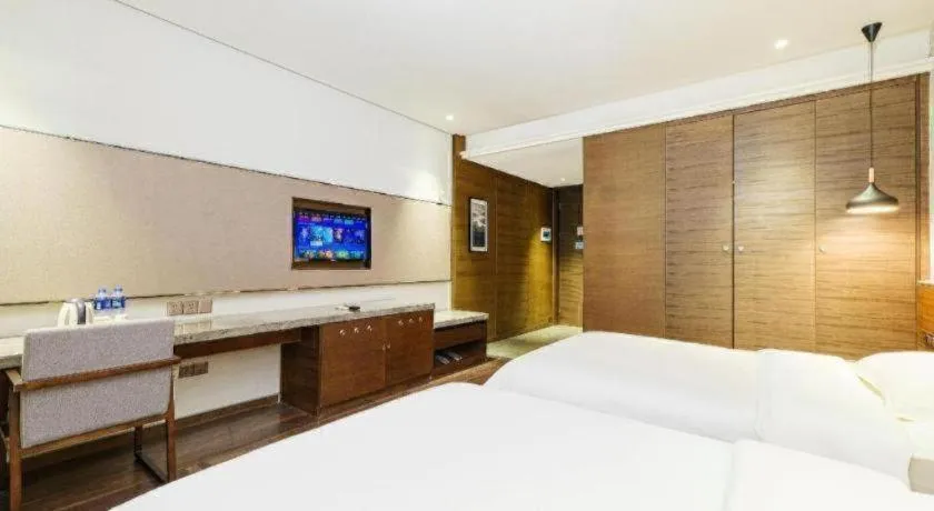 Bed in Jinjiang Inn Style Fuzhou Railway Station North Plaza