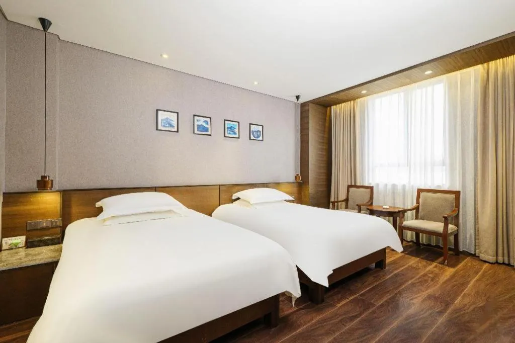 Bed in Jinjiang Inn Style Fuzhou Railway Station North Plaza