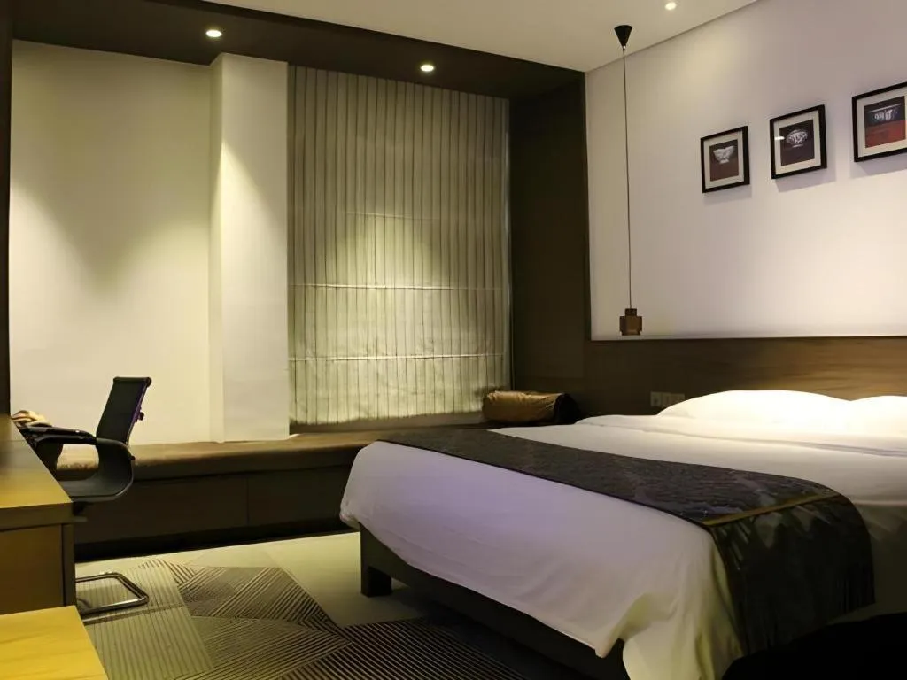 Bed in Jinjiang Inn Style Fuzhou Railway Station North Plaza