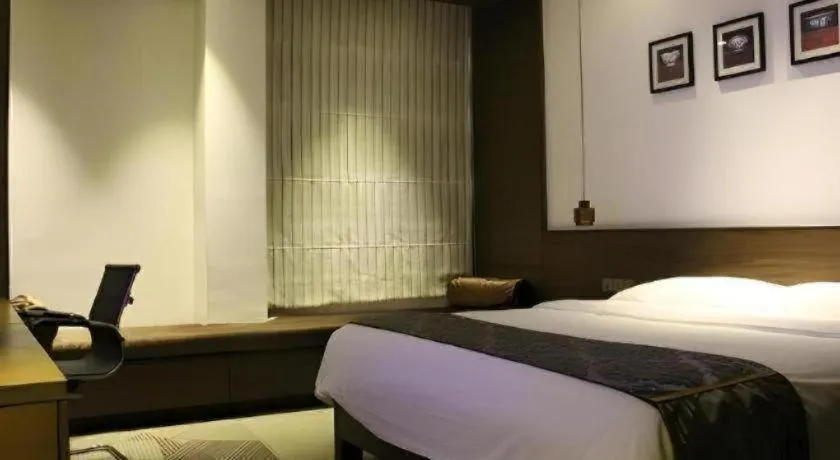 Bed in Jinjiang Inn Style Fuzhou Railway Station North Plaza