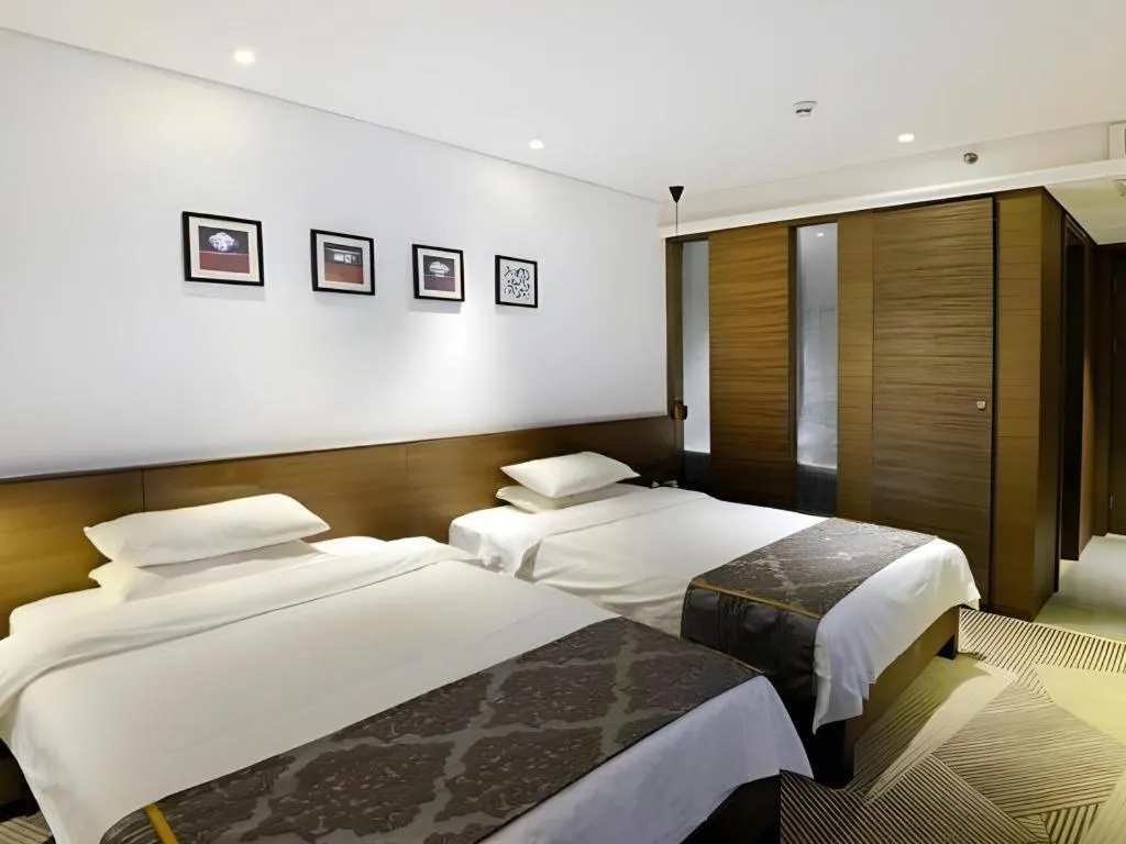 Bed in Jinjiang Inn Style Fuzhou Railway Station North Plaza