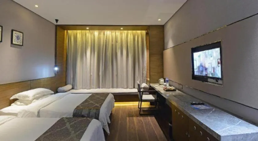 Bed in Jinjiang Inn Style Fuzhou Railway Station North Plaza