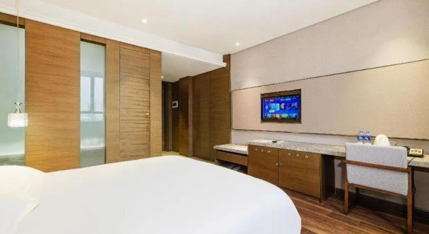 Bed in Jinjiang Inn Style Fuzhou Railway Station North Plaza