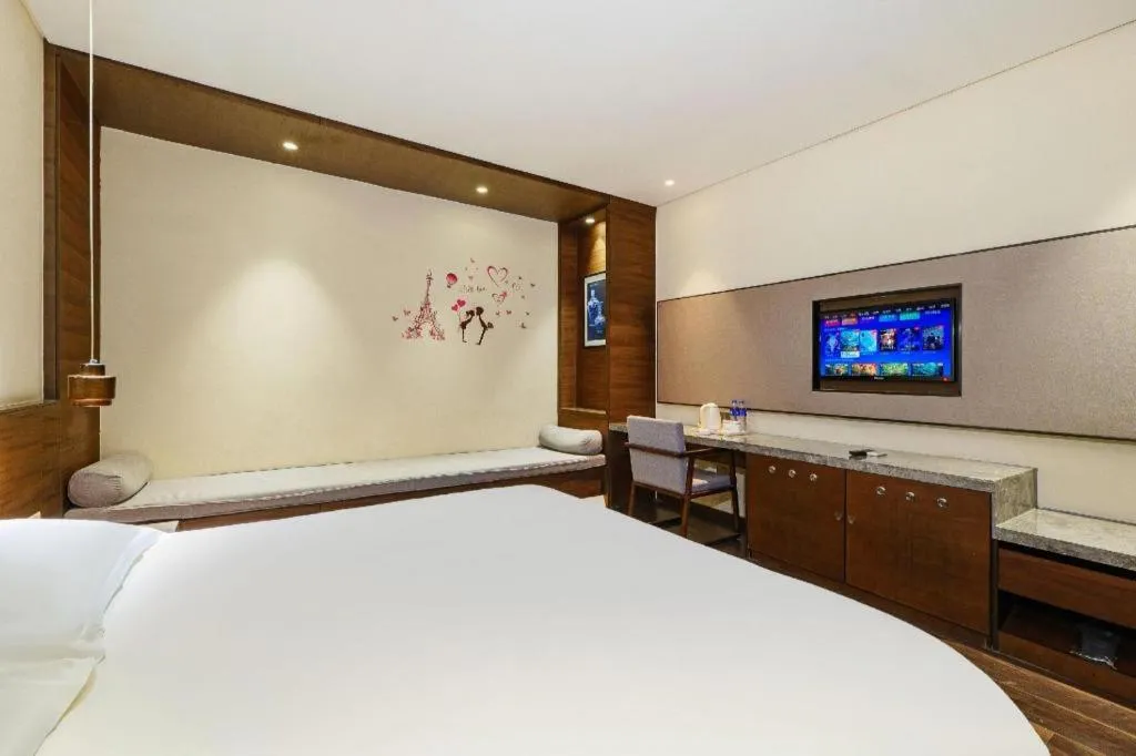 Bed in Jinjiang Inn Style Fuzhou Railway Station North Plaza