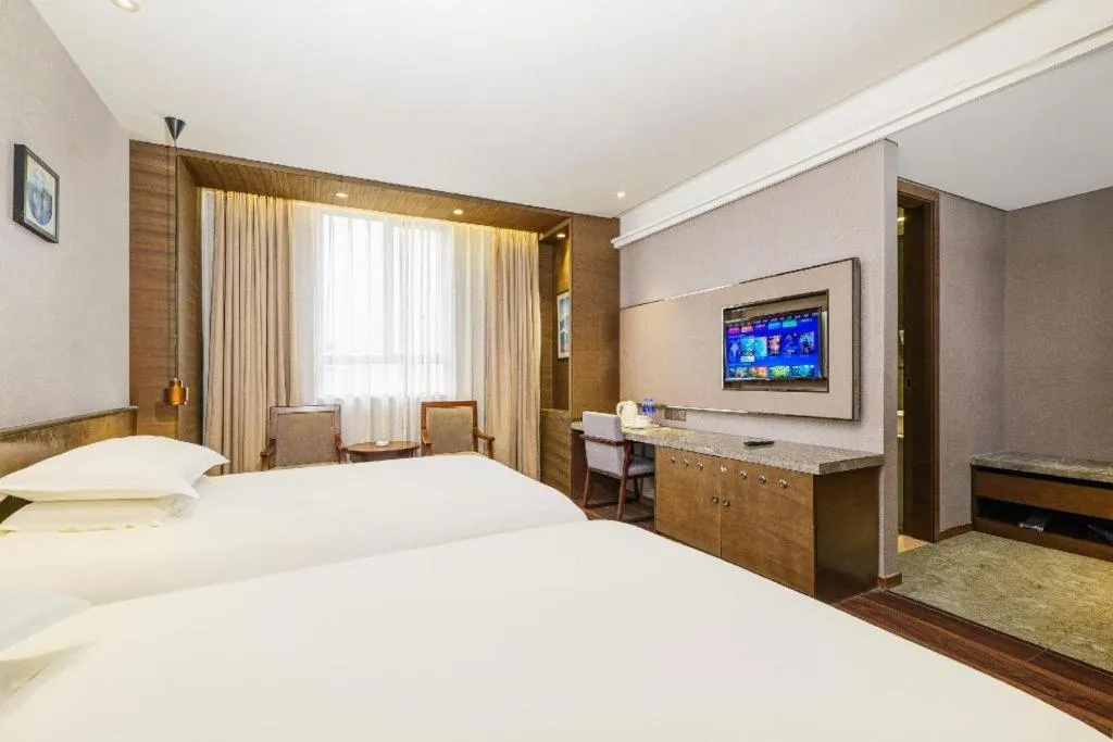 Bed in Jinjiang Inn Style Fuzhou Railway Station North Plaza