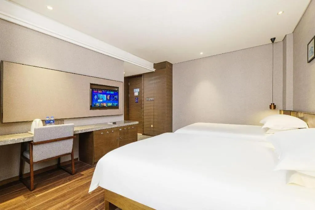 Bed in Jinjiang Inn Style Fuzhou Railway Station North Plaza