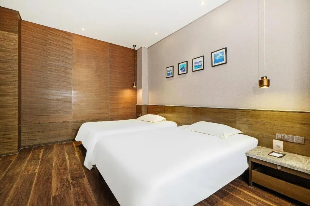 Bed in Jinjiang Inn Style Fuzhou Railway Station North Plaza