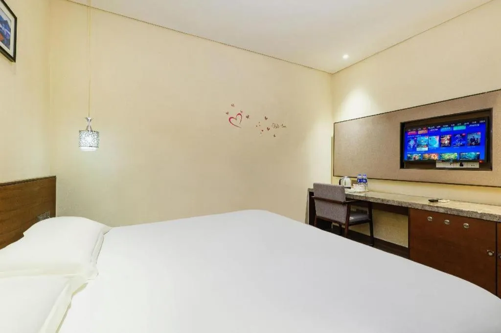 Bed in Jinjiang Inn Style Fuzhou Railway Station North Plaza