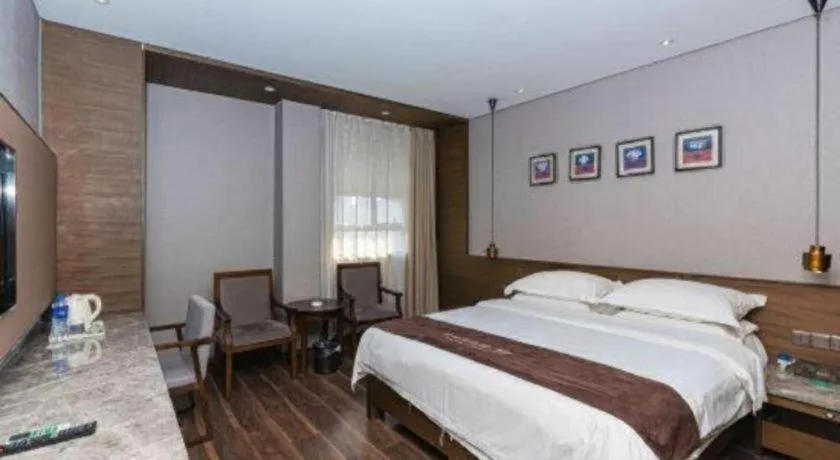 Bed in Jinjiang Inn Style Fuzhou Railway Station North Plaza