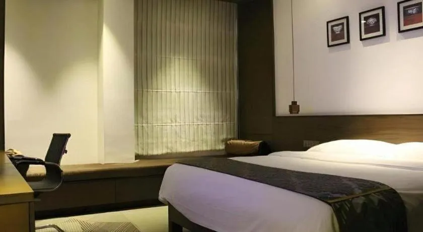 Bed in Jinjiang Inn Style Fuzhou Railway Station North Plaza