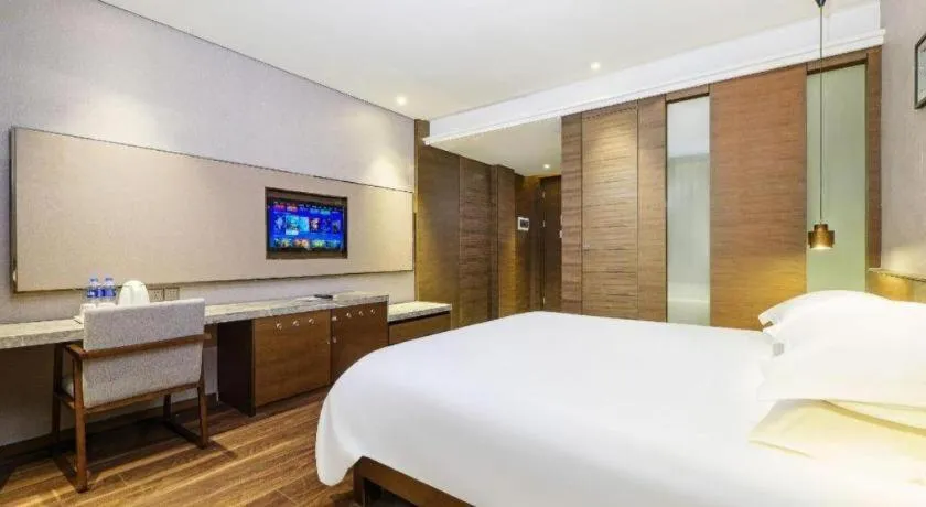 Bed in Jinjiang Inn Style Fuzhou Railway Station North Plaza