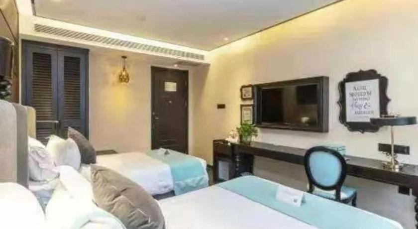 Bed in Xana Hotelle Xi'an Zhonglou Luoma