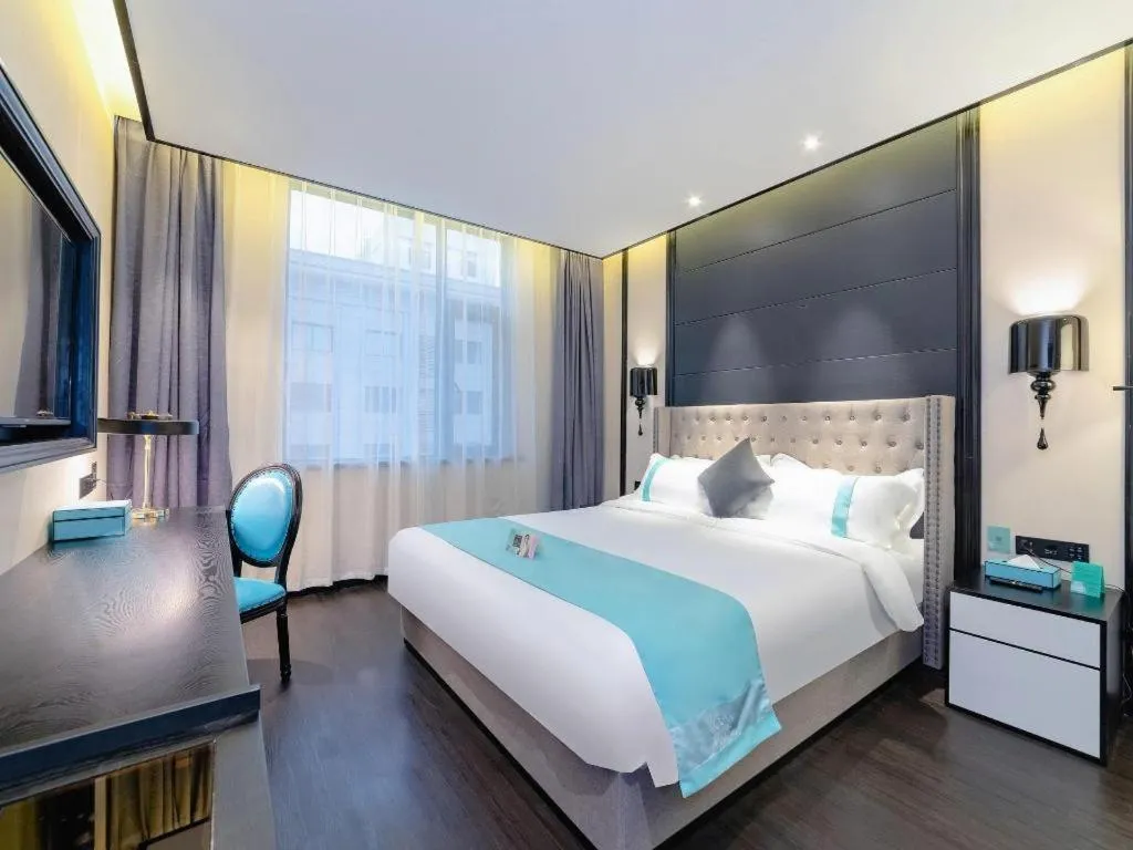 Bed in Xana Hotelle Xi'an Zhonglou Luoma