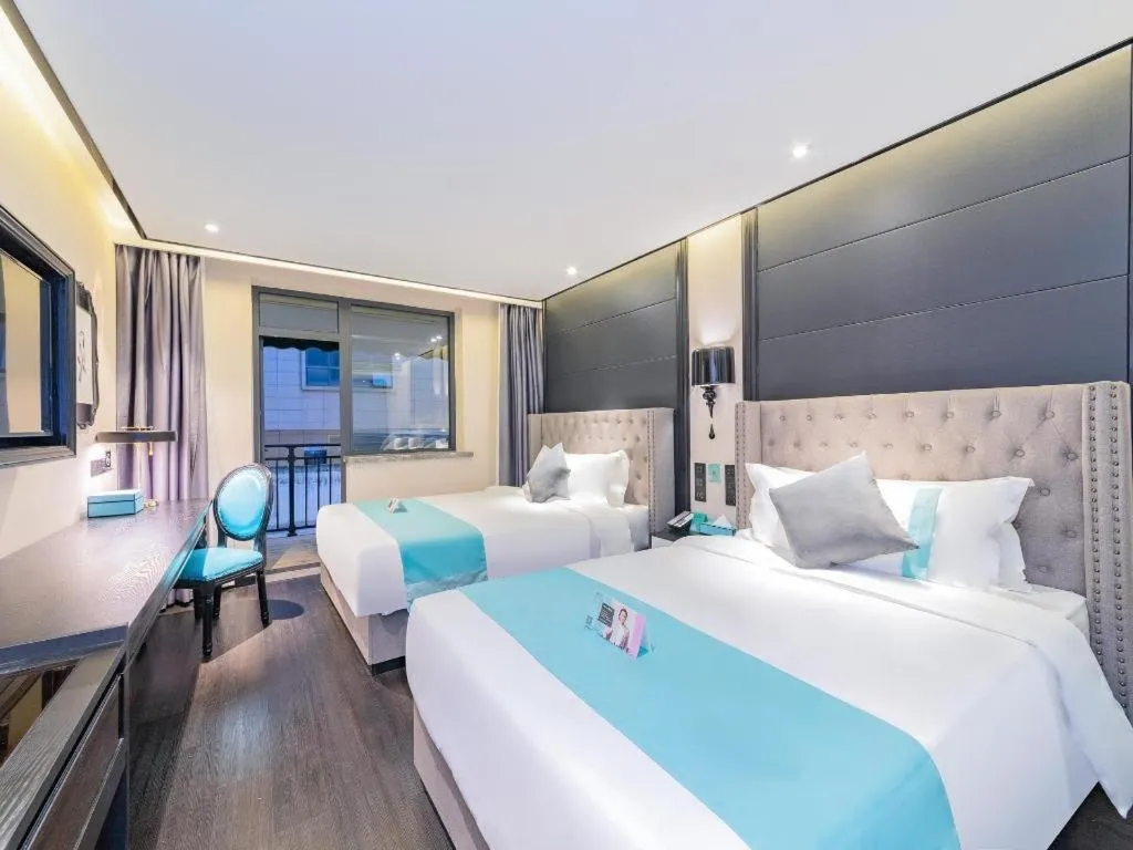 Bed in Xana Hotelle Xi'an Zhonglou Luoma