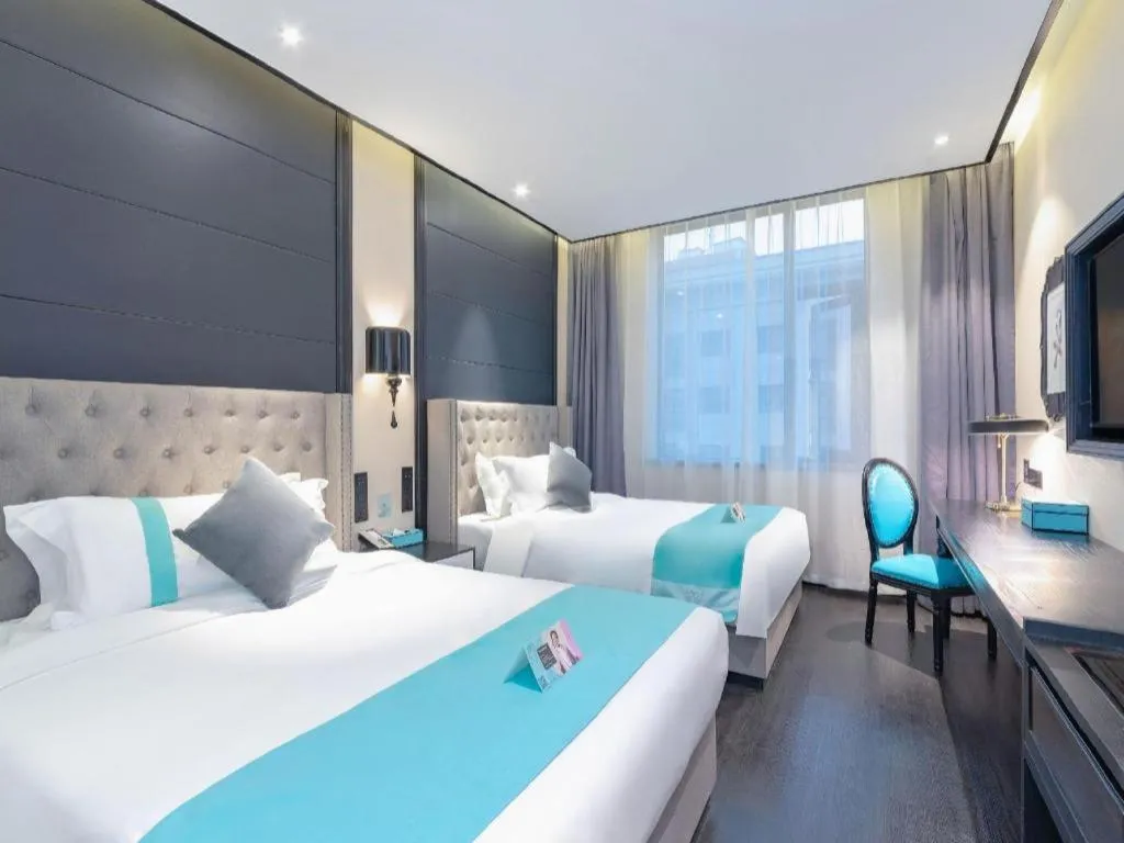 Bed in Xana Hotelle Xi'an Zhonglou Luoma