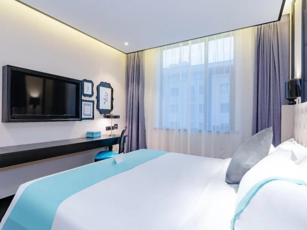 Bed in Xana Hotelle Xi'an Zhonglou Luoma