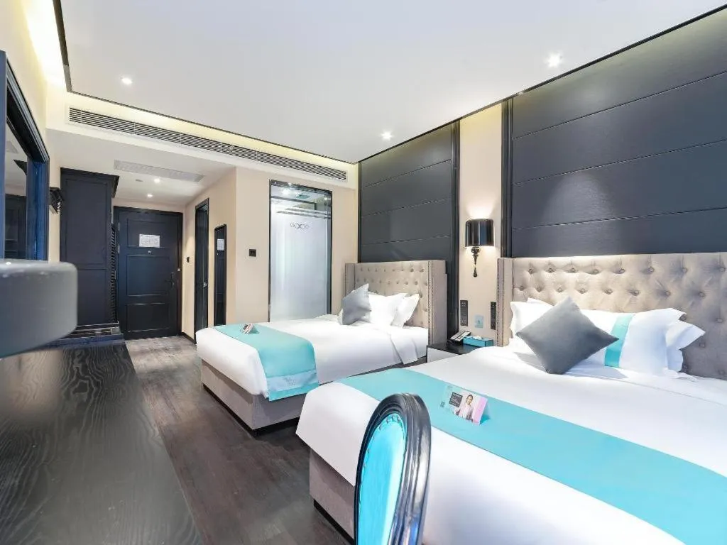 Bed in Xana Hotelle Xi'an Zhonglou Luoma