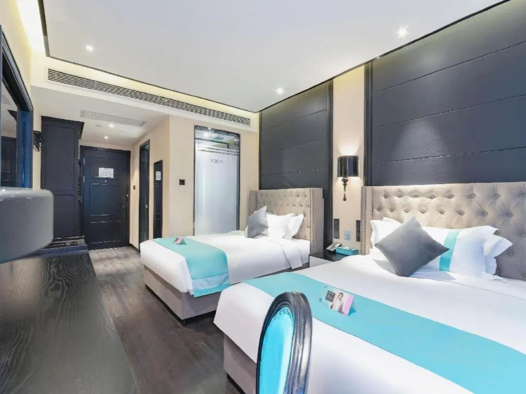 Bed in Xana Hotelle Xi'an Zhonglou Luoma