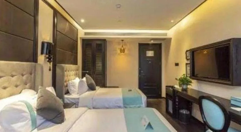 Bed in Xana Hotelle Xi'an Zhonglou Luoma