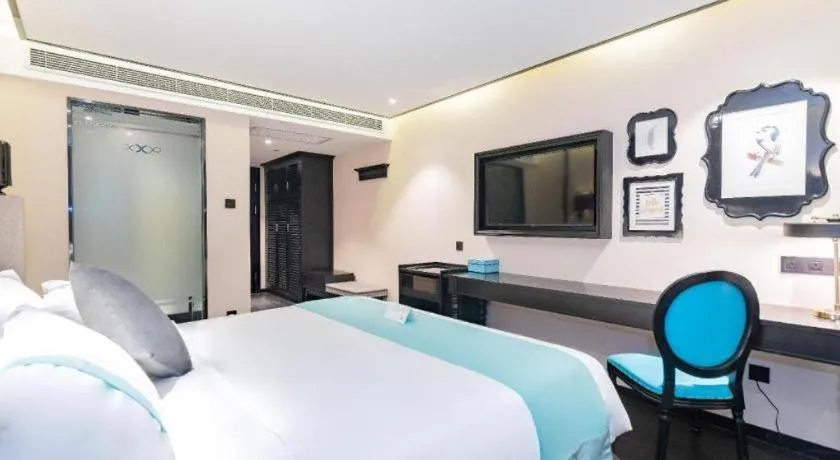 Bed in Xana Hotelle Xi'an Zhonglou Luoma