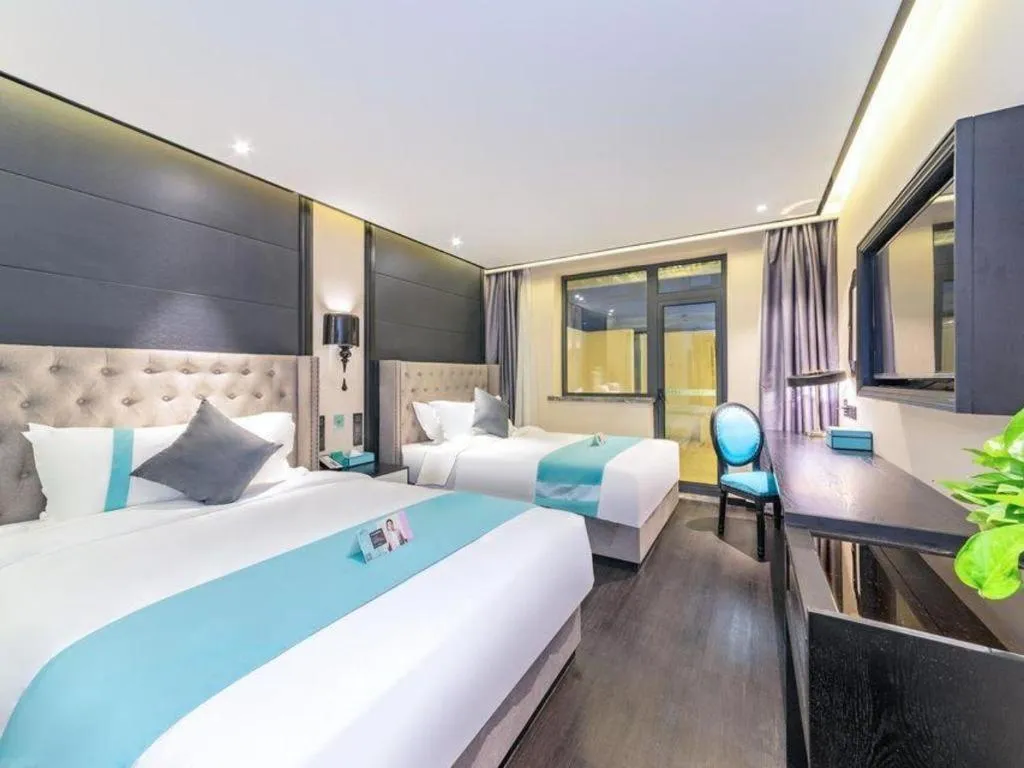 Bed in Xana Hotelle Xi'an Zhonglou Luoma