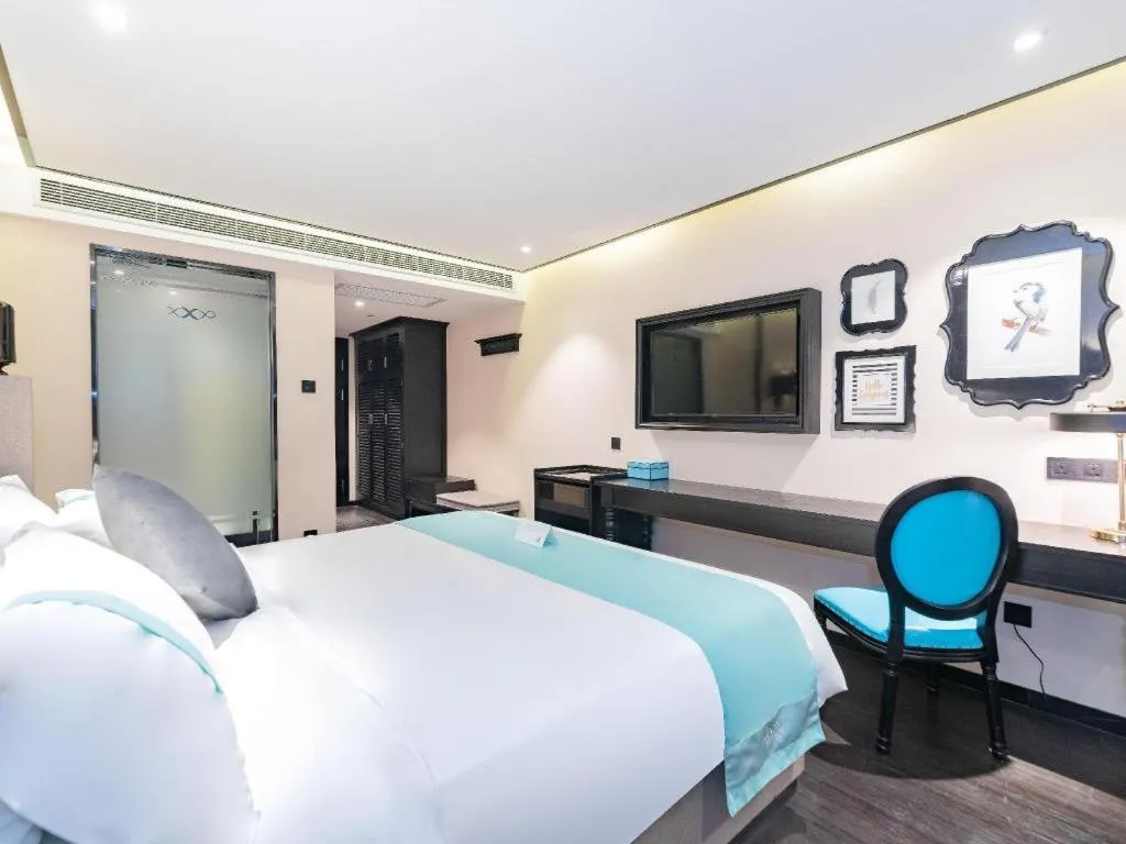 Bed in Xana Hotelle Xi'an Zhonglou Luoma