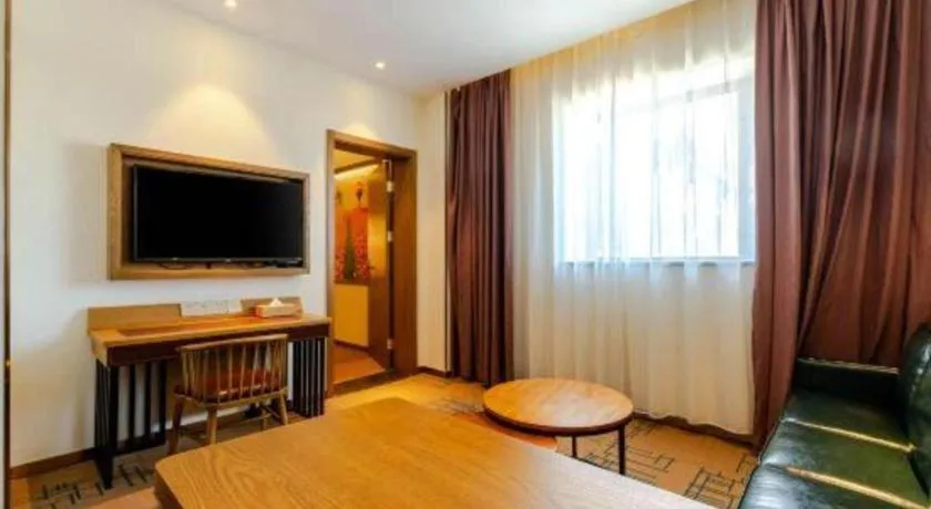 Bed in James Joyce Coffetel Beijing Yizhuang Development Zone Chicheng Times Square