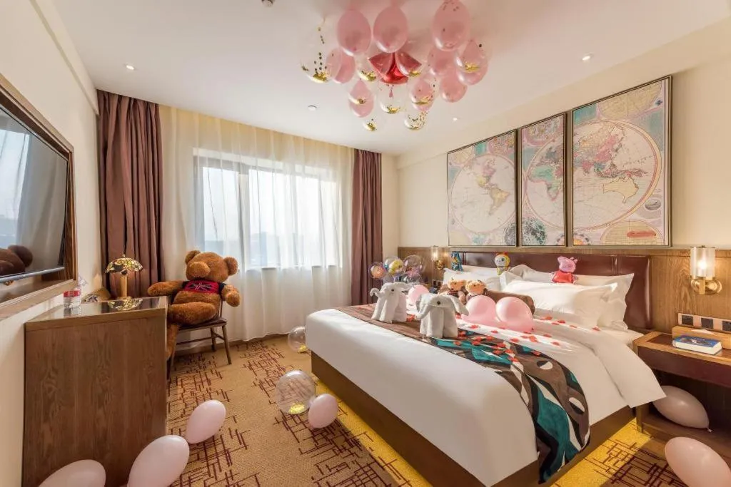 Bed in James Joyce Coffetel Beijing Yizhuang Development Zone Chicheng Times Square