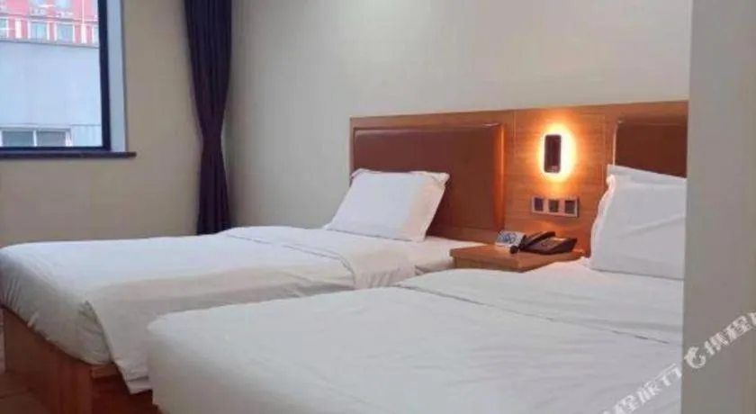 Bed in James Joyce Coffetel Beijing Yizhuang Development Zone Chicheng Times Square