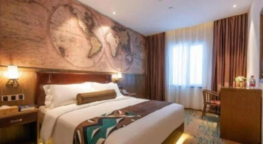 Bed in James Joyce Coffetel Beijing Yizhuang Development Zone Chicheng Times Square