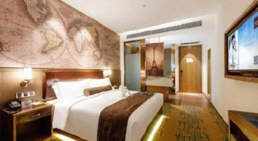 Bed in James Joyce Coffetel Beijing Yizhuang Development Zone Chicheng Times Square