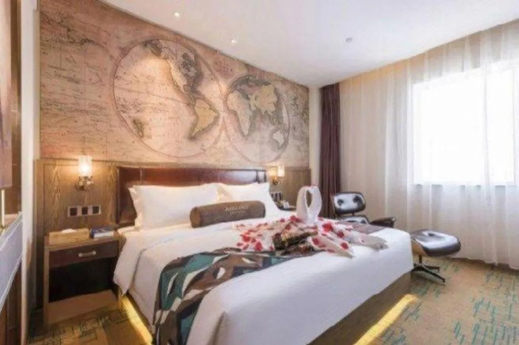 Bed in James Joyce Coffetel Beijing Yizhuang Development Zone Chicheng Times Square