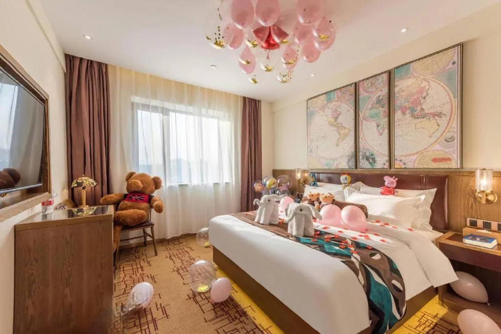 Bed in James Joyce Coffetel Beijing Yizhuang Development Zone Chicheng Times Square