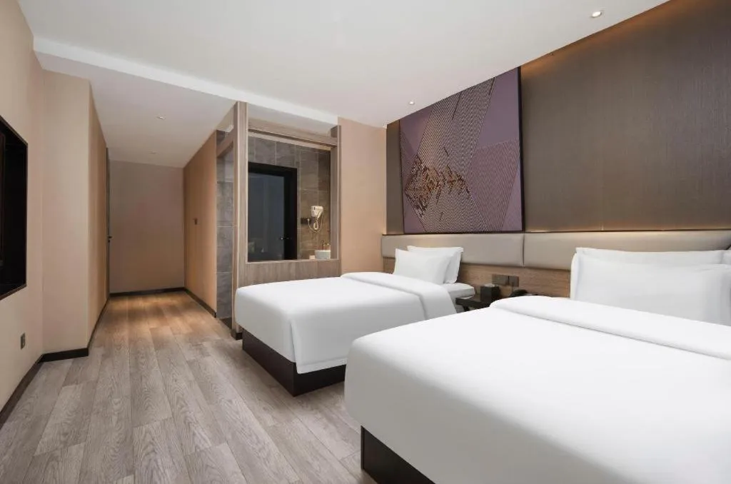 Bed in IU Hotel Xianning Railway Station