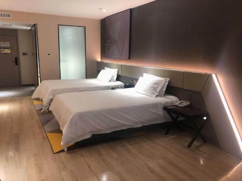 Bed in IU Hotel Lanzhou New District Airport Ruiling International