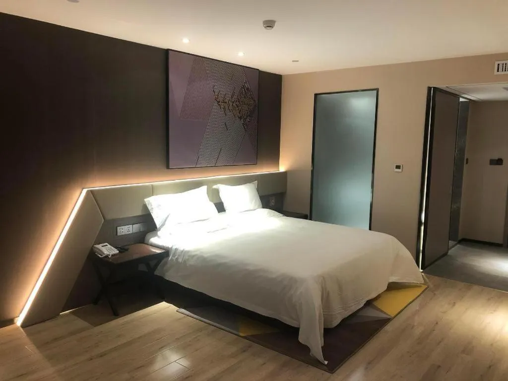 Bed in IU Hotel Lanzhou New District Airport Ruiling International