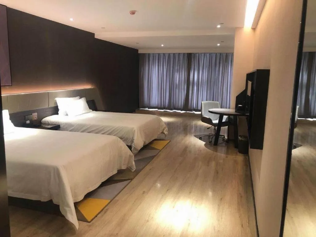 Bed in IU Hotel Lanzhou New District Airport Ruiling International