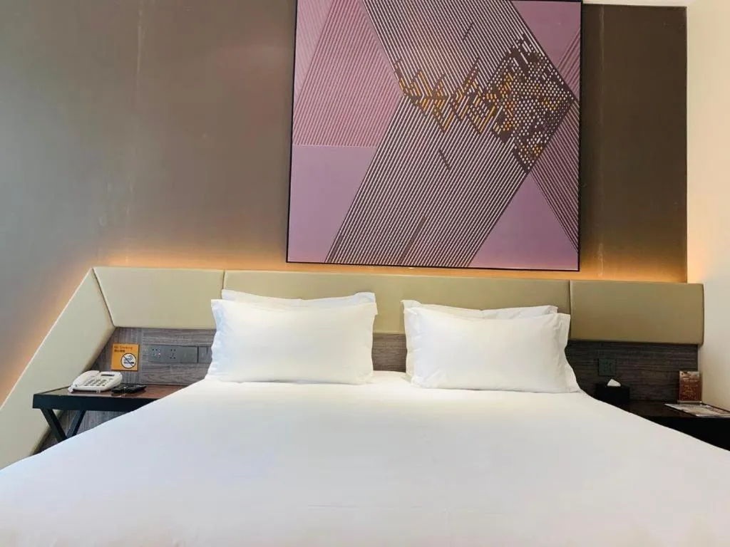 Bed in IU Hotel Lanzhou New District Airport Ruiling International