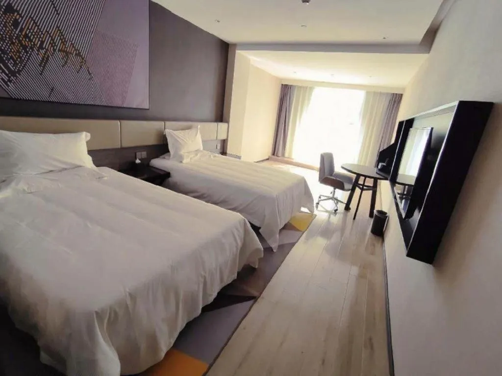 Bed in IU Hotel Lanzhou New District Airport Ruiling International
