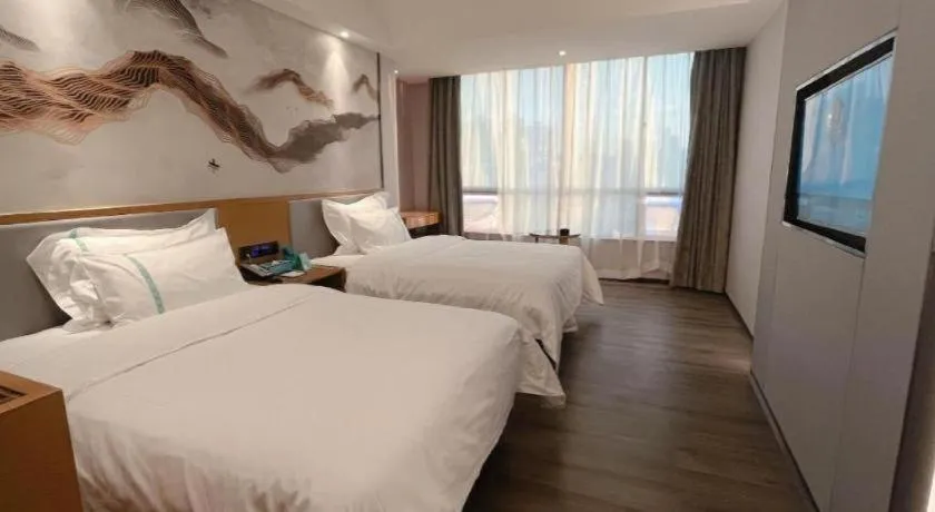 Bed in Xana Lite Huizhou Railway Station