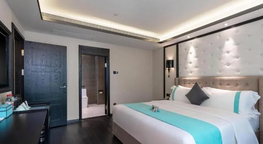 Bed in Xana Hotelle Zhongshan Fuhua Road