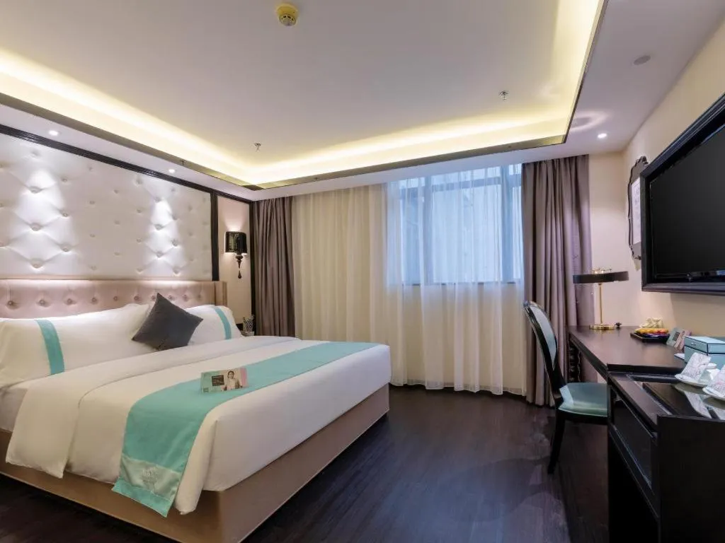 Bed in Xana Hotelle Zhongshan Fuhua Road