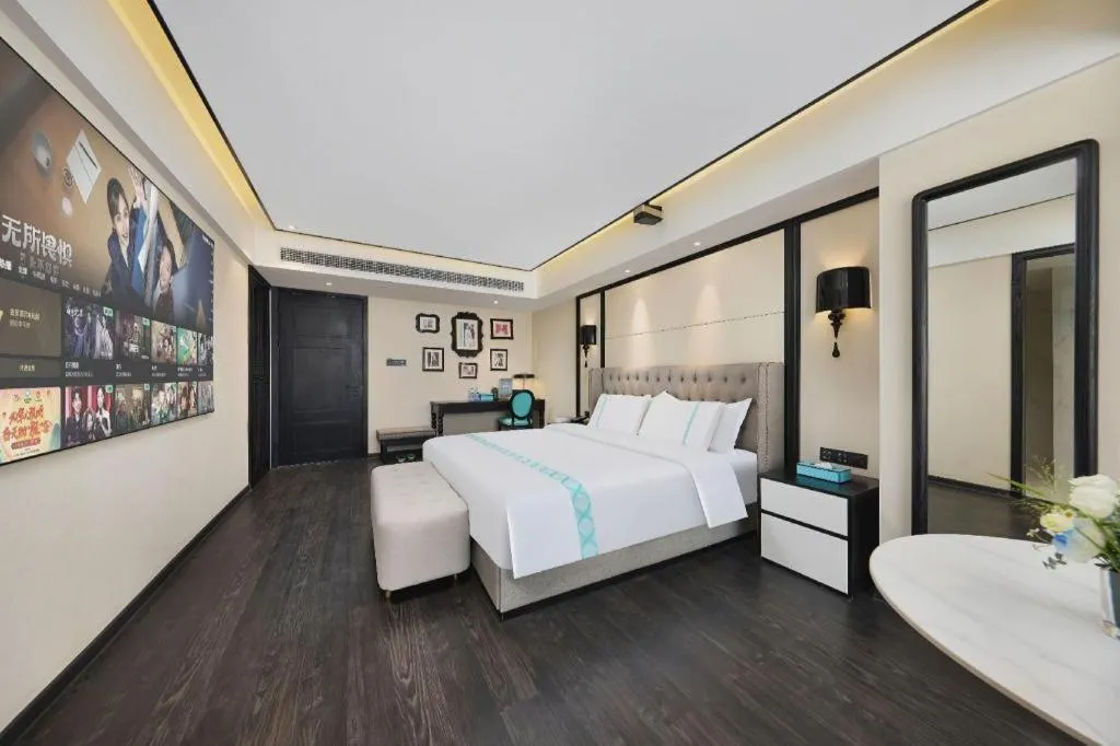 Bed in Xana Hotelle Zhongshan Bus Terminal Fuhuang Road Tianyuecheng