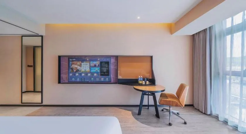 Bed in IU Hotel Chongqing Airport T3 Terminal