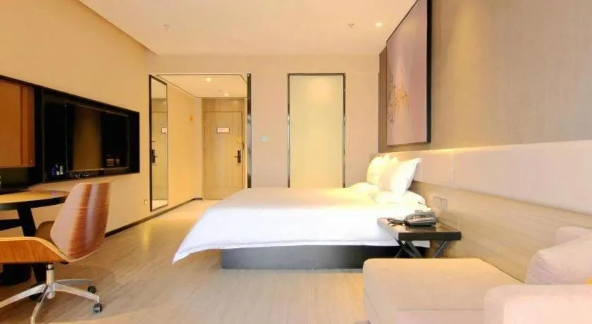 Bed in IU Hotel Chongqing Airport T3 Terminal